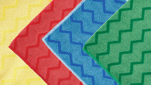 Microfibre cloths colours