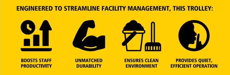 High- Security Janitorial Cleaning Cart